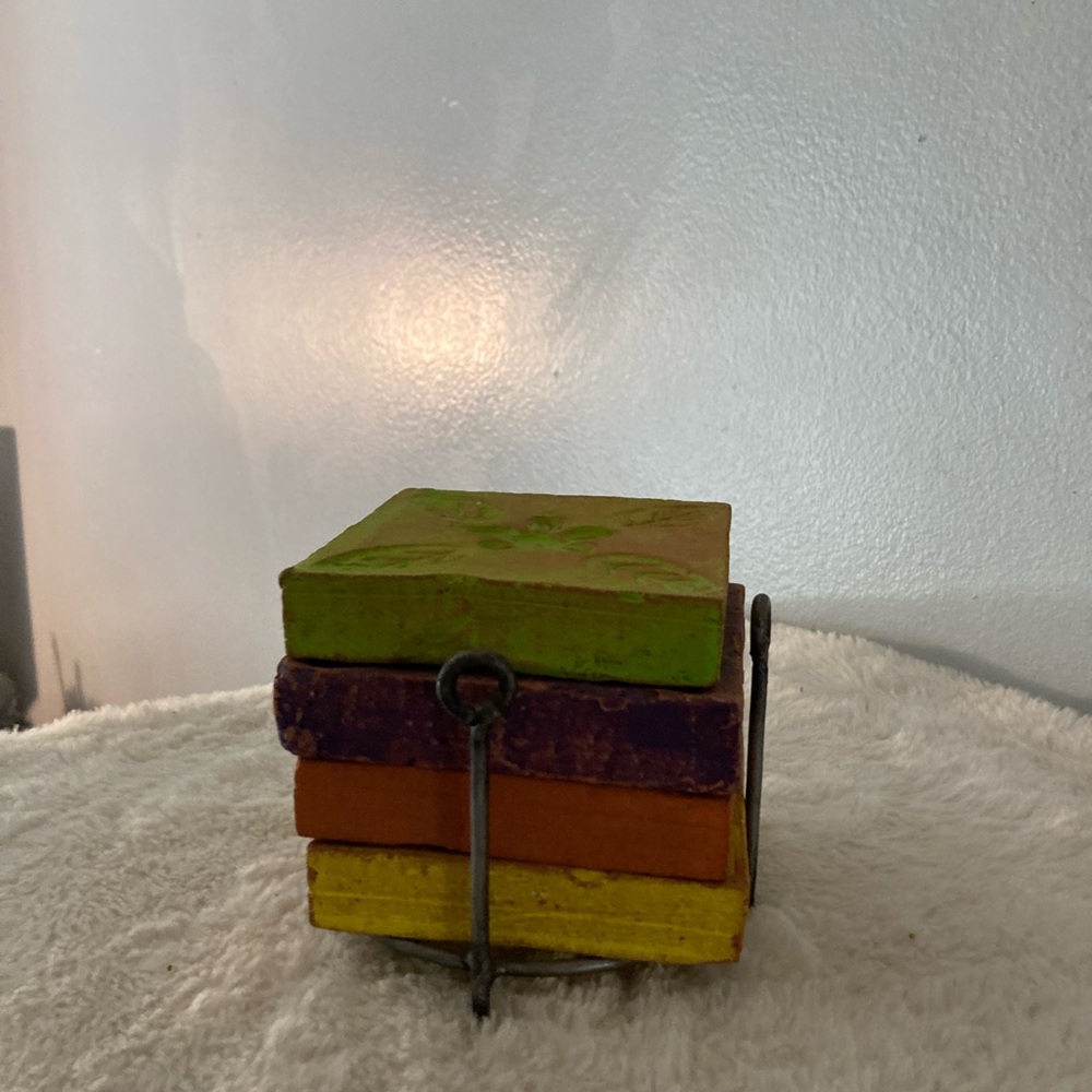 Colorful Stone Like Coaster Set